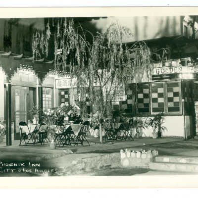Postcard, Los Angeles, Golden Phoenix Inn, China City