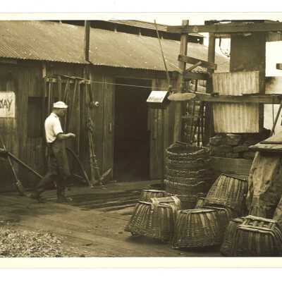 Hunter's Point Shrimp Camp Buildings and Baskets