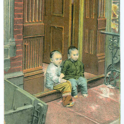 Postcard, New York, Chinatown, Chinese Children, Chinatown, N.Y.
