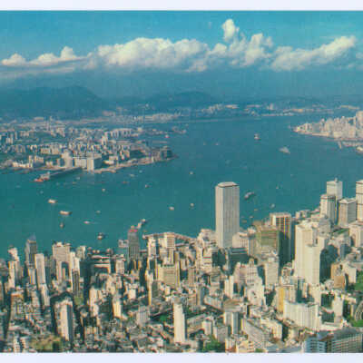 Postcard Set, China, Hong Kong, Hong Kong and Kowloon from the Peak