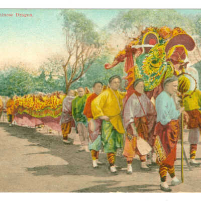 Postcard, San Francisco, The Chinese Dragon