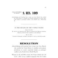 Senate Resolution 109