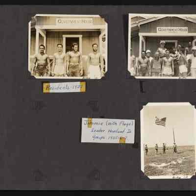 Residents 1937....Jimmie (with Flags) Leader Howland Is. groups 1935-6-7