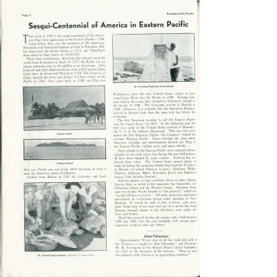 Sesqui-Centennial of America in Eastern Pacific