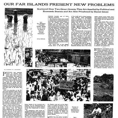 Our Far Islands Present New Problems