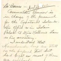 Letter from Donald Mitchell to Homer F. Barnes