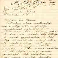 Letter from Charles Hustace to Homer F. Barnes