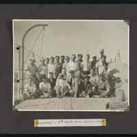 Image of personnel aboard the U.S.C.G. Cutter William K. Duane of the 8th cruise in 1937