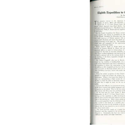 Eighth expedition to the American Equatorial Islands