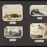 Images of the cook house and dining hall on an island