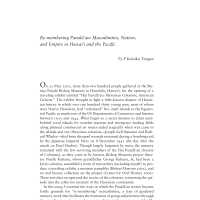 Re-membering Panalāʻau: Masculinities, Nation, and Empire in Hawaiʻi and the Pacific