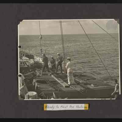 Pontoon ready to hoist