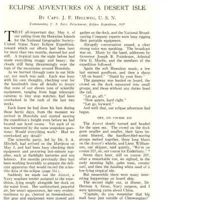 Eclipse Adventures On a Desert Isle