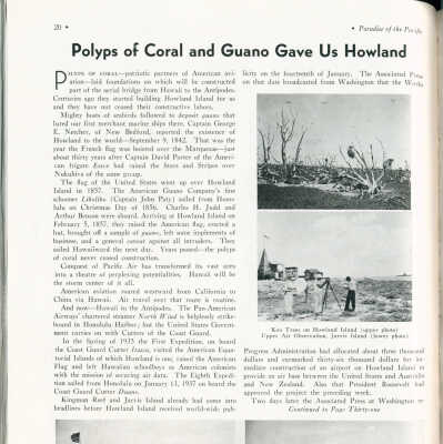 Polyps of coral and guano gave us Howland