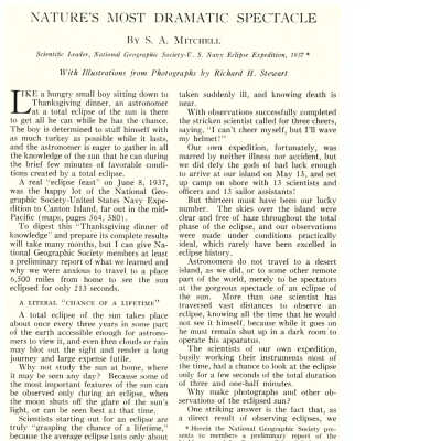 Nature's Most Dramatic Spectacle