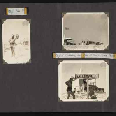 Images of Meyer and Collins at Millersville on Jarvis Island and other structures on the island