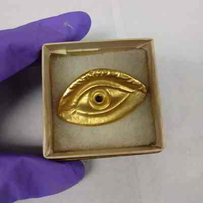 Golden Eye Brooch