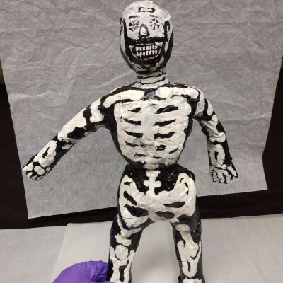 Papier mache skeleton