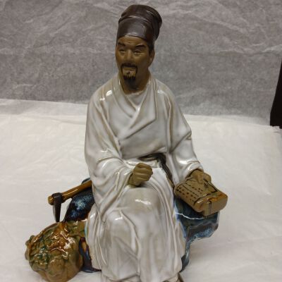 Asian Scribe Sculpture