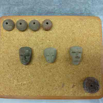 Display Board with Clay Figres