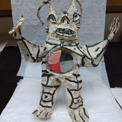 Paper Mache goblin