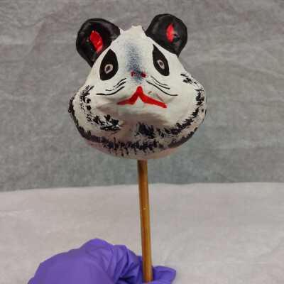 Panda head maraca