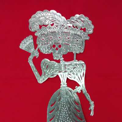 Metallic Catrina Cutout