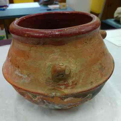 Polychrome Biconical Pot