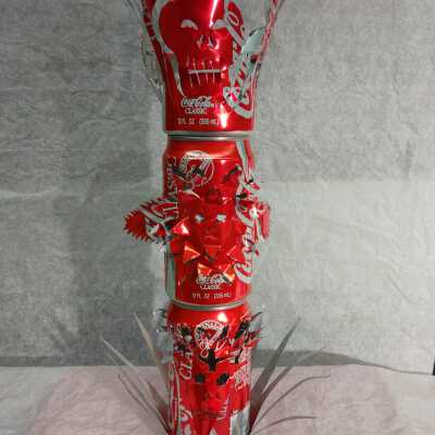 Carved Coca-Cola Cans