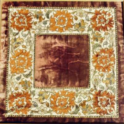 Nina Ulrika Sohlberg couched pillow cover c1890