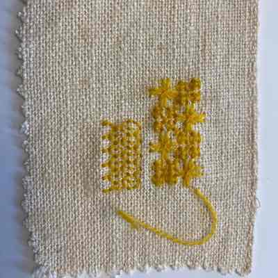 Counted Embroidery Sample by Gillian Creelman