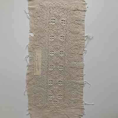 Czech Whitework Linen fragment