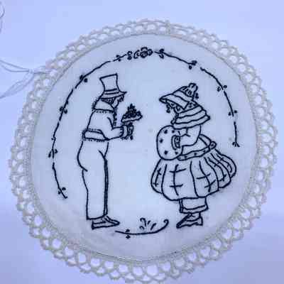 Needlelace with Surface Embroidery