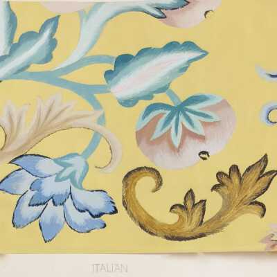 Art Study for an Italian Needlepainting