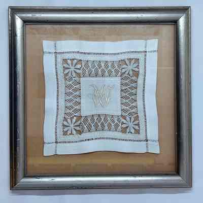Drawn Thread Framed Whitework