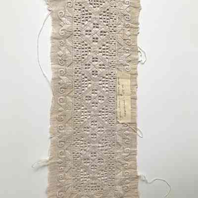 Czech Whitework Linen fragment