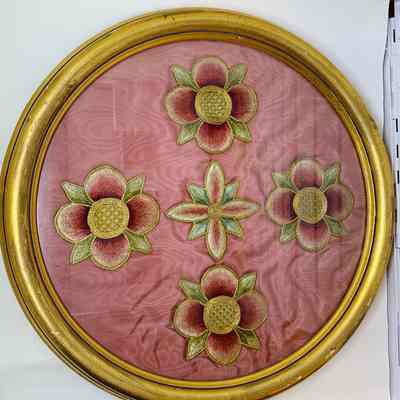 Surface and Goldwork Floral Embroidery