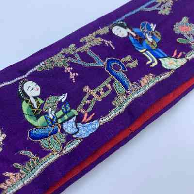 Japanese embroidered sash