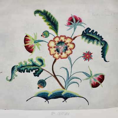 Art Study for a 17thc embroidery