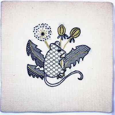 Blackwork and Goldwork Mouse
