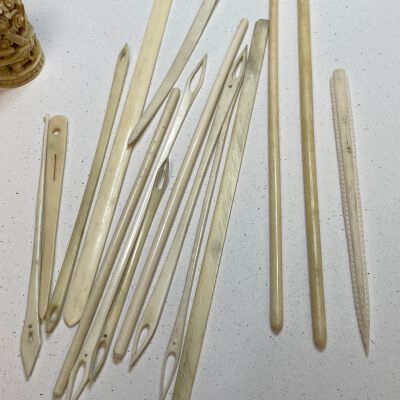 #3: A group of bone netting tools