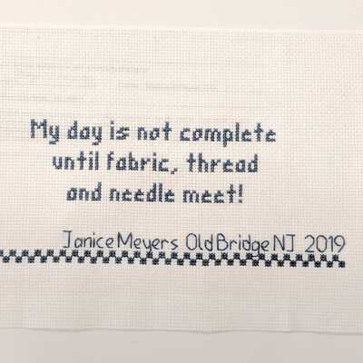 Janice Meyers, Band Sampler Band II, 2019