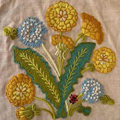 Crewelwork Flowers
