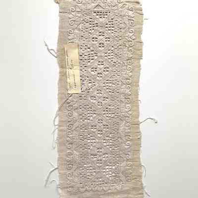 Czech Whitework Linen fragment