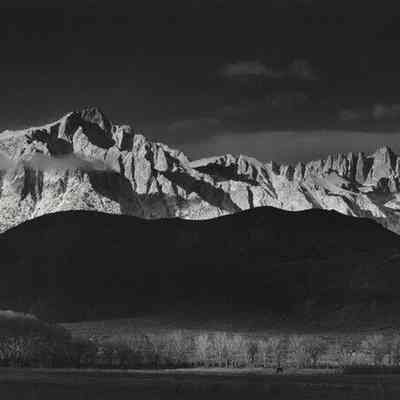 Winter Sunrise, Sierra Nevada from Lone Pine