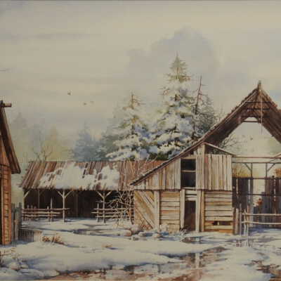 Winter Barns