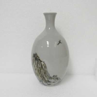 Medium Grey Green Blue Vase