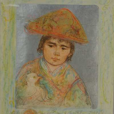 Boy with Chicken