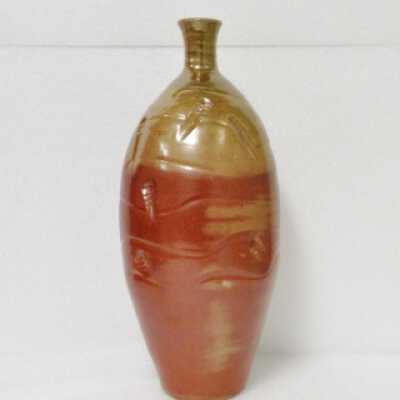 Large Red & Gold Vase