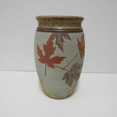 Multi-Colored Leaf Vase